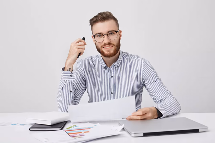 A tutor teaching a small class
