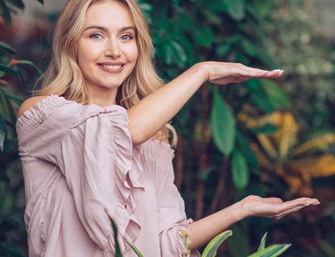 Smiling beautiful women