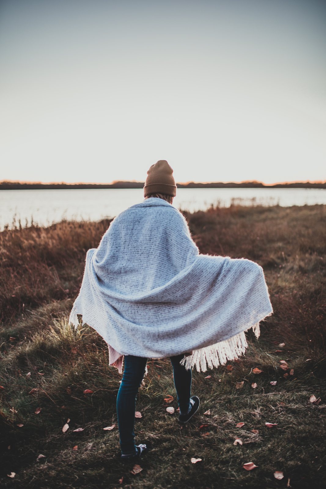 Five ways to wear a blanket scarf