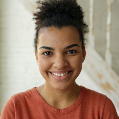 Chloe Boateng, a member for four years, smiling warmly