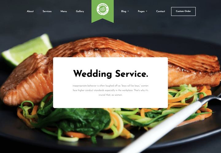 Flatter WordPress theme demo home page