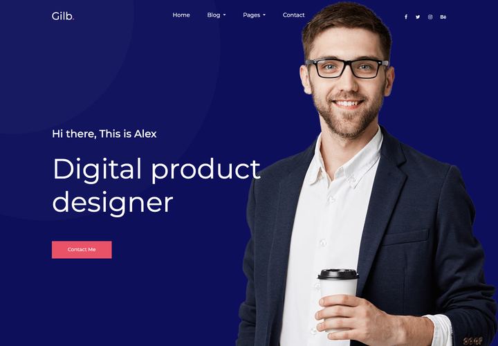 Gilb WordPress theme demo home page
