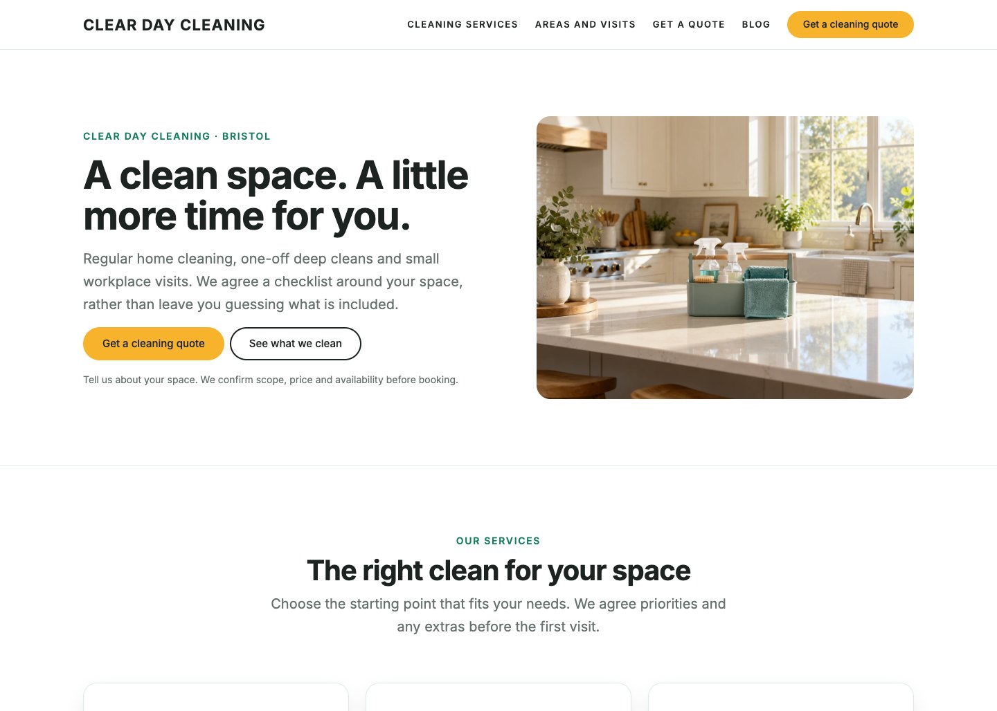 Unapp: Cleaning WordPress theme demo home page