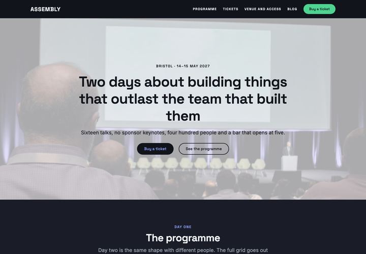 Unapp — Events WordPress theme demo home page