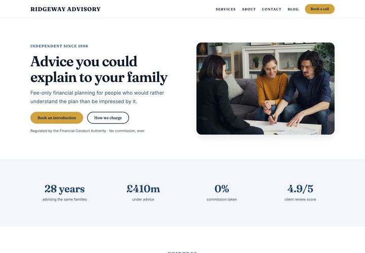 Unapp — Finance WordPress theme demo home page