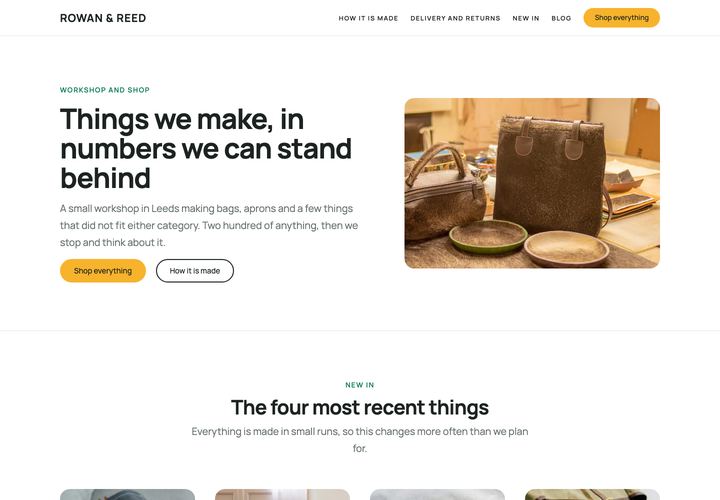 Unapp — Shop WordPress theme demo home page